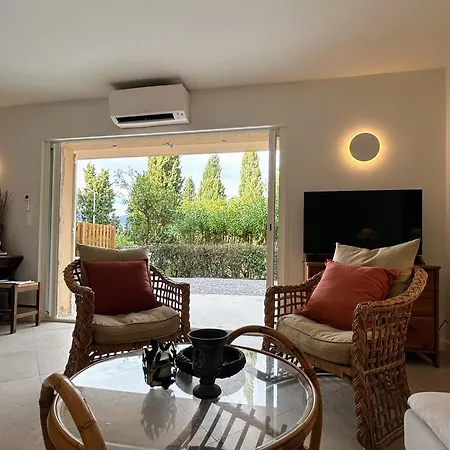 شقة T3 Climatise Avec Jardin Proche Et كافالير سور مير